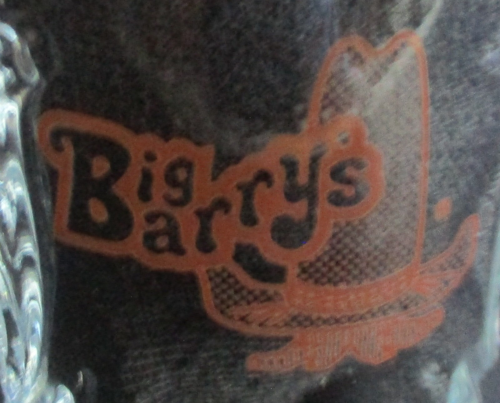 Vintage Souvenir Glass Boot Big Barry's Grub Restaurant Long Island New York Vintage Souvenir Glass Boot Big Barry's Grub Restaurant Long Island New York