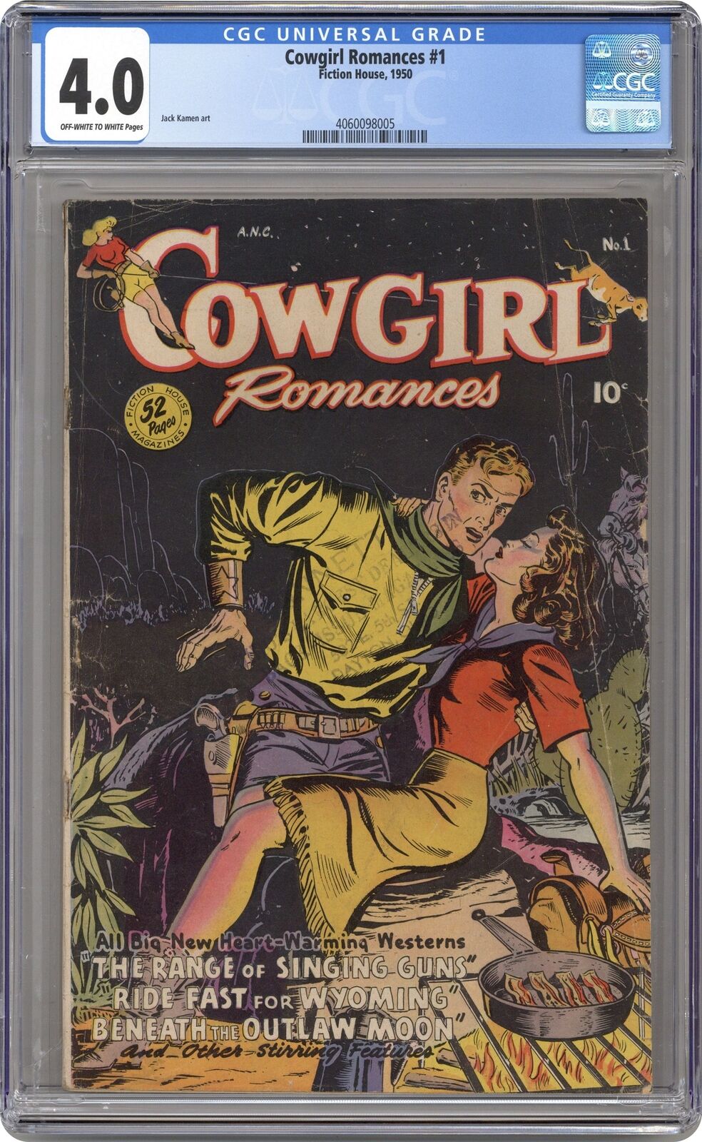 Cowgirl Romances #1 CGC 4.0 1950 4060098005