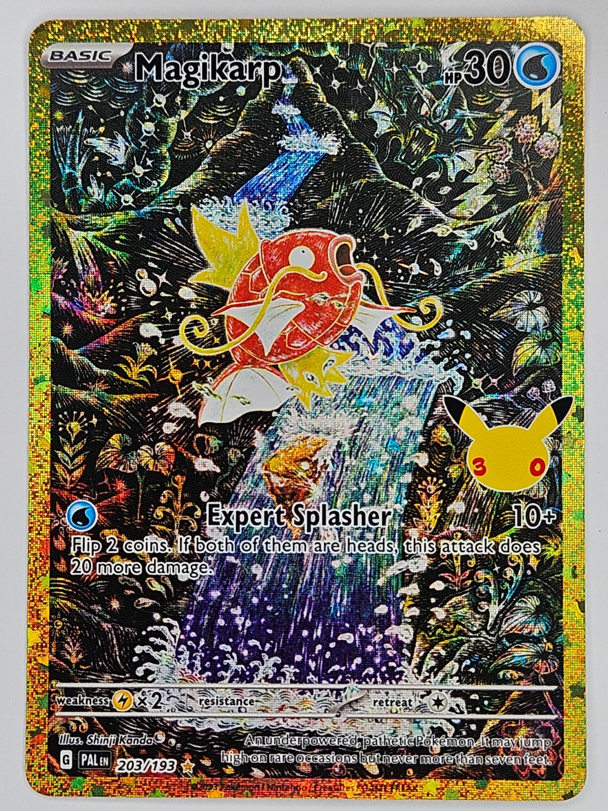 Pokemon 30th Celebrations Anniversary 30C 203/193 Magikarp CR