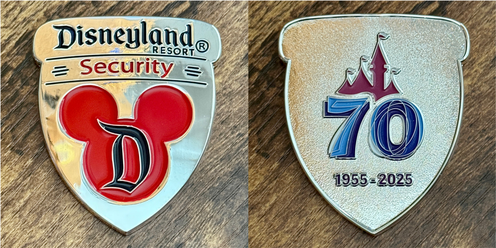 Walt Disney Disneyland Security 2025 70th Anniversary Challenge Coin Walt Disney Disneyland Security 2025 70th Anniversary Challenge Coin
