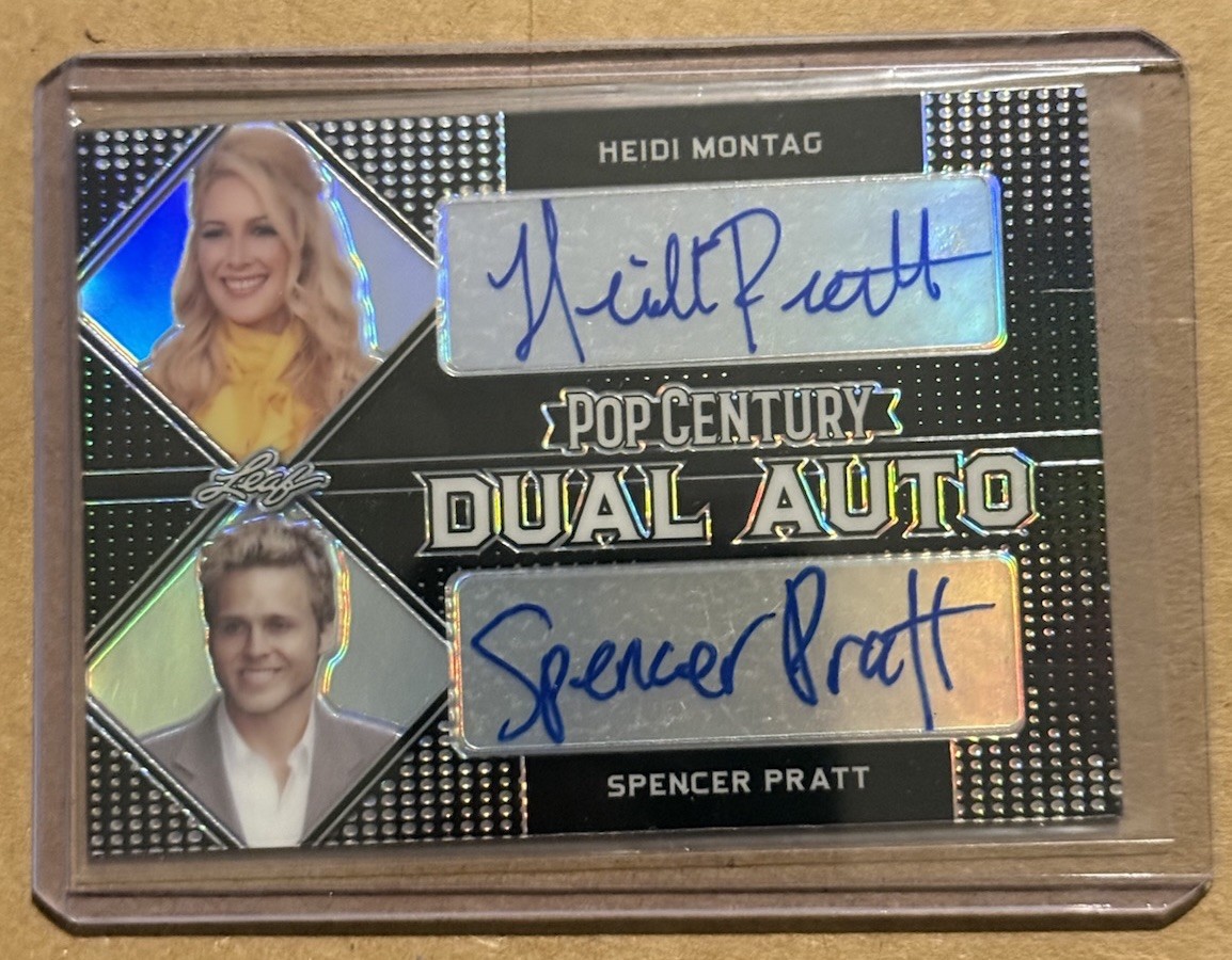 Heidi Montag Spencer Pratt 2021 Leaf Pop Century Dual Auto /10 #DA-14 Heidi Montag Spencer Pratt 2021 Leaf Pop Century Dual Auto /10 #DA-14