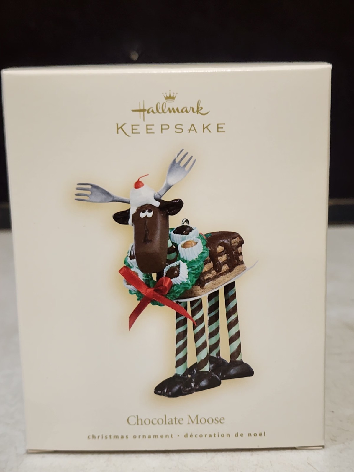 NRFB NEW Hallmark Keepsake 2012 Chocolate Moose Christmas Tree Ornament W/ Box