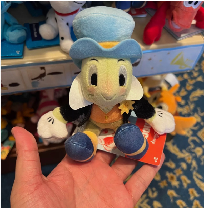 Authentic Hong Kong Disney Jiminy Cricket Magnetic Shoulder Pal Plush Doll HKDL