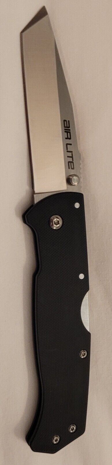 Cold Steel Air Lite Tri-Ad Lock Knife Black G10 Handle Plain Tanto Blade 26WT