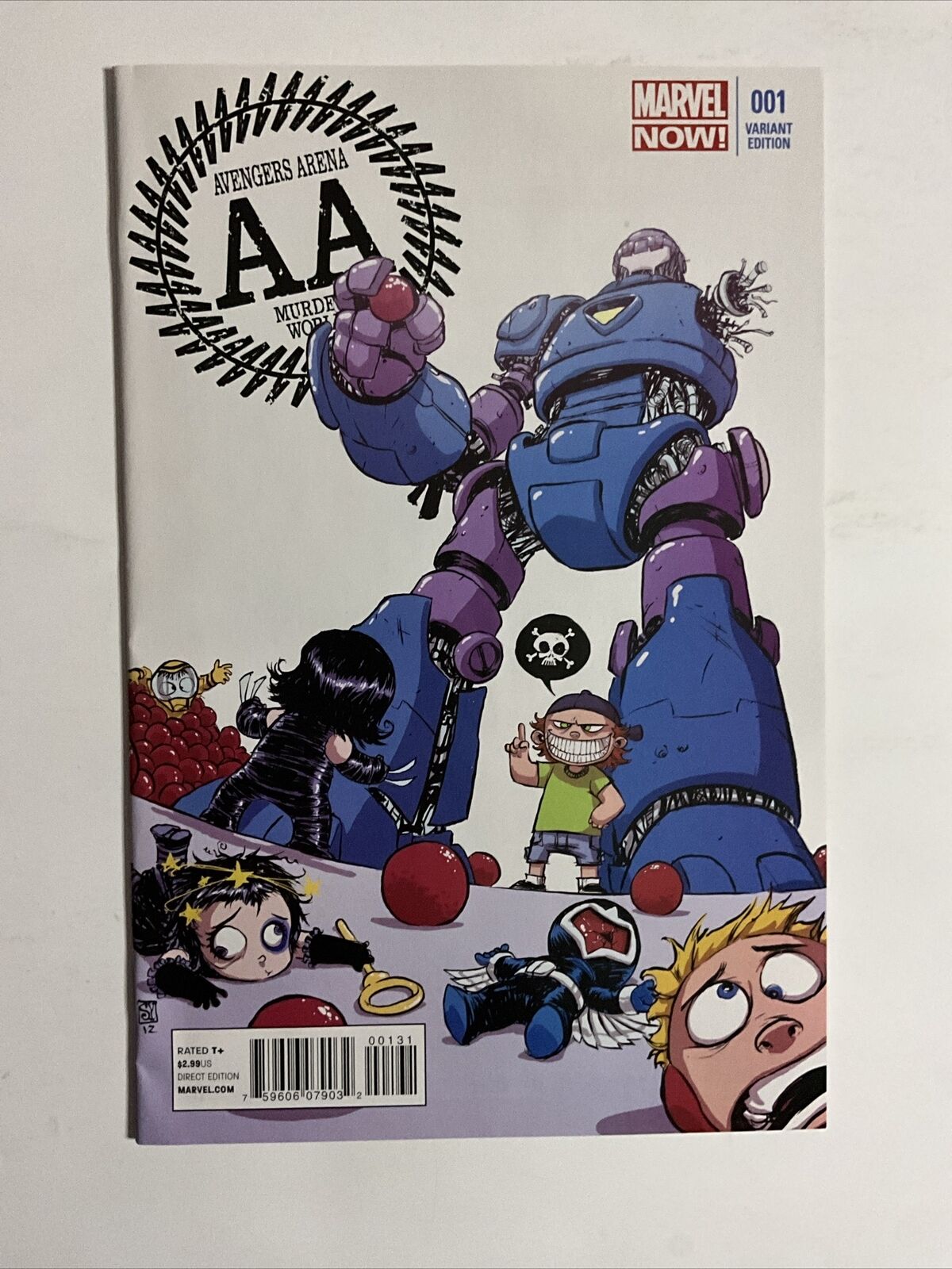 Avengers Arena #1 (2013) 9.2 NM Marvel Skottie Young Variant Cover Comic Book