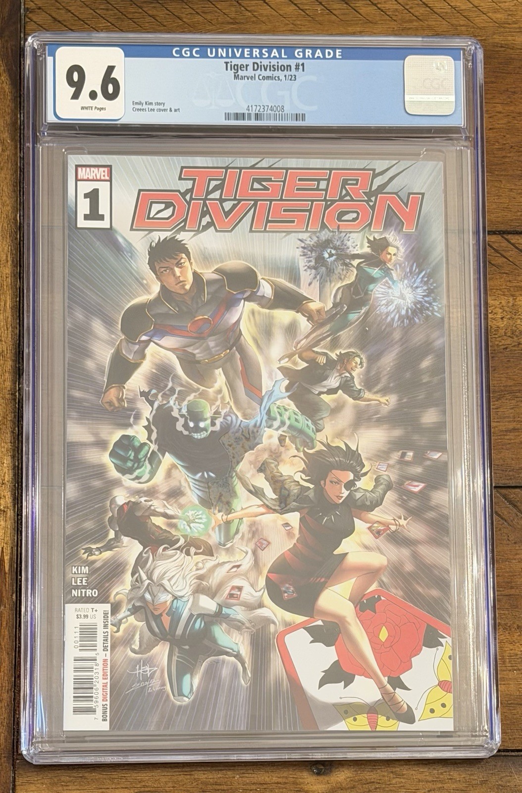 Tiger Division #1 CGC 9.6 White Pages Marvel Comics January 2023 Tiger Division #1 CGC 9.6 White Pages Marvel Comics January 2023