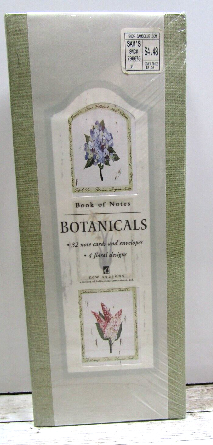 Vintage NEW Botanical 32 Note cards with envelops       