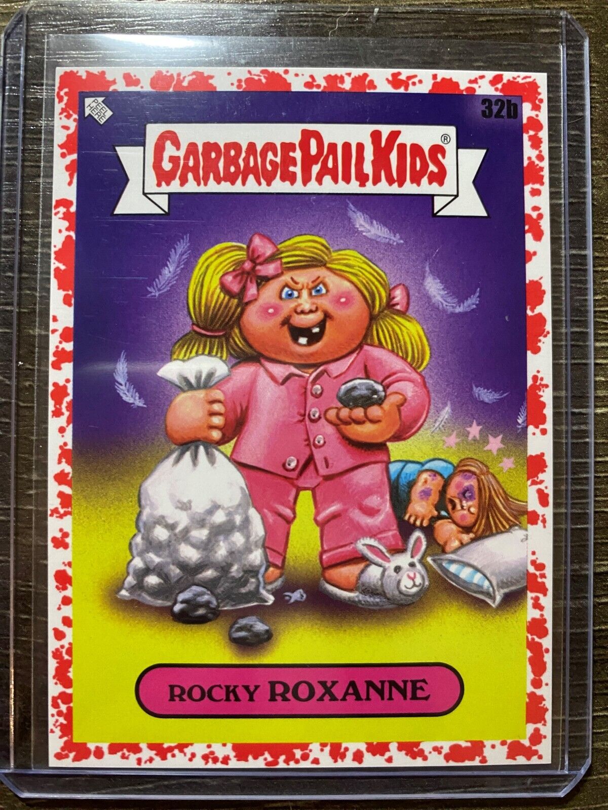 2024 Topps Garbage Pail Kids GPK Kids At Play Red Parallel Rocky ROXANNE /75
