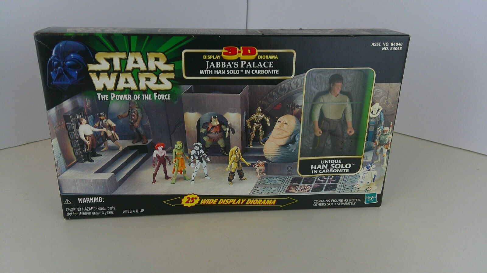 1998 Hasbro Star Wars Power of the Force 3D Jabba's Palace w Solo in Carbonite