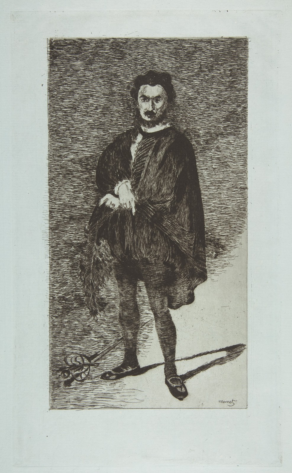 Edouard Manet Tragic Actor Rouviere Hamlet Vintage Art Reprint Wall Art