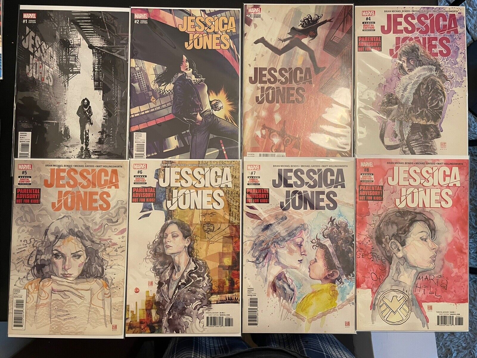 Jessica Jones #1-8 Variant Covers 1 2 3, Cover A 4 5 6 7 8