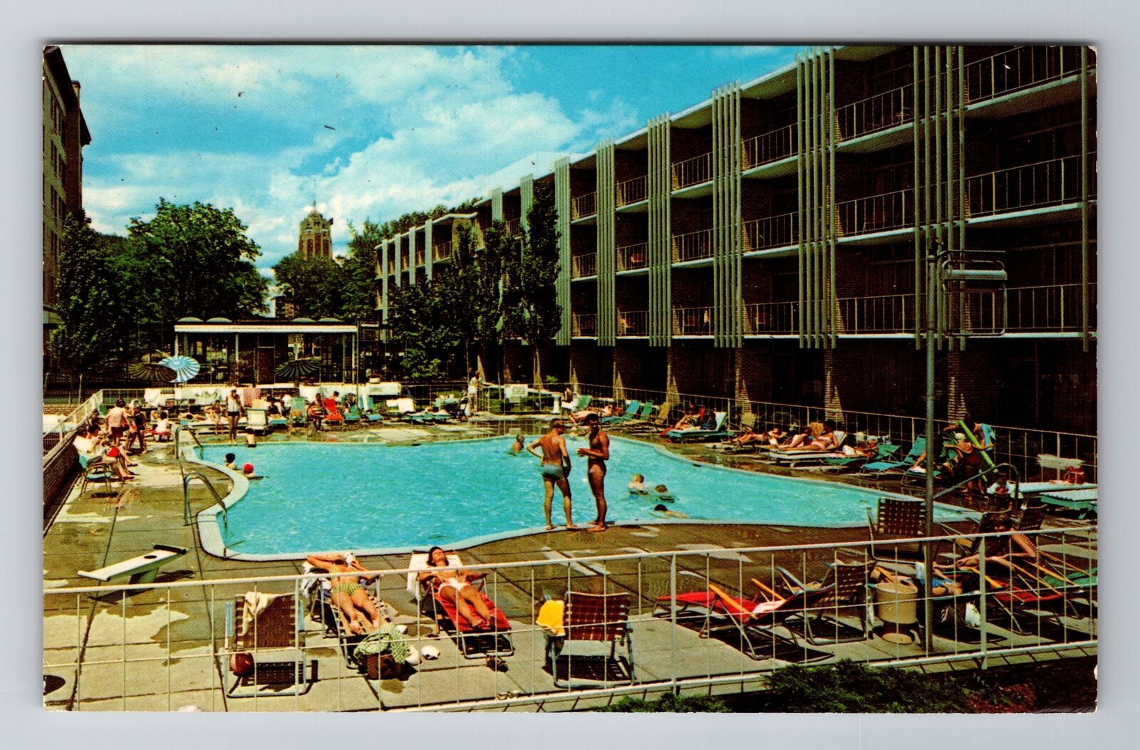 Lansing MI-Michigan, Quality Courts Motel, Advertising, Antique Vintage Postcard