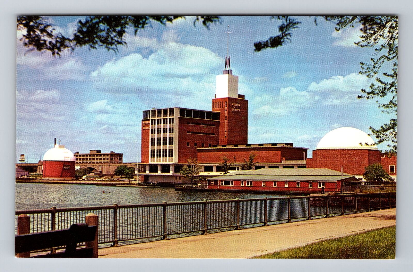 Boston MA-Massachusetts, Science Museum, Science Park, Vintage Postcard