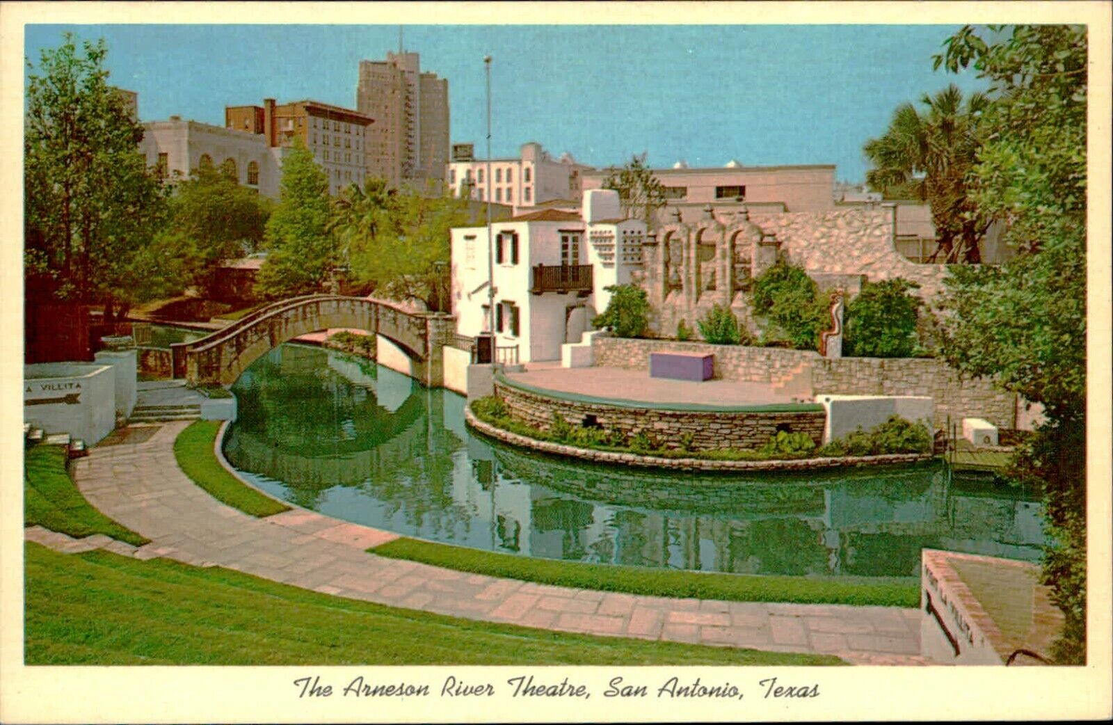 Postcard The Arneson River Theatre San Antonio Texas TX Vintage 2