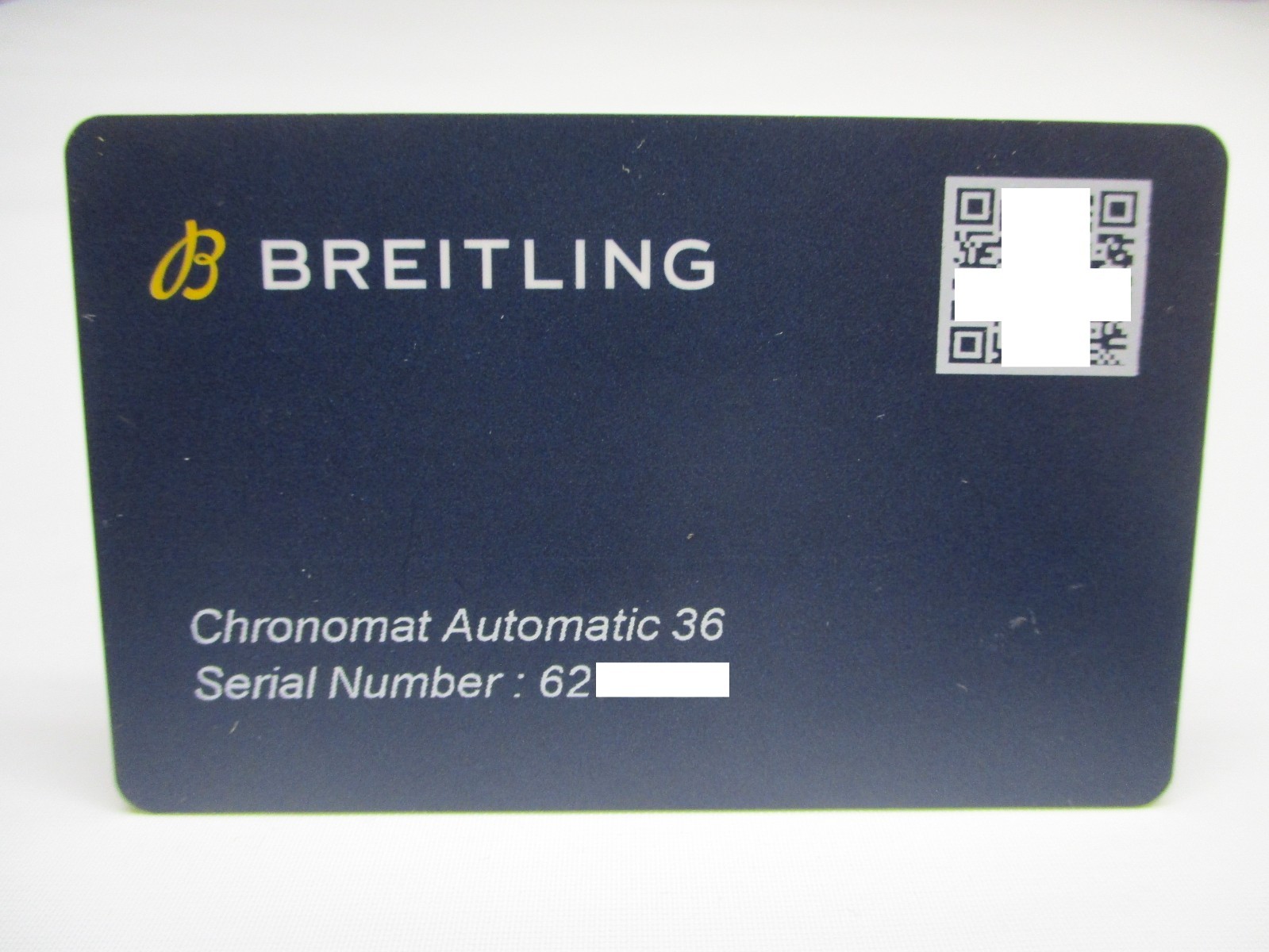 BREITLING Chronomat Automatic 36 Watch Blue Warrante & COSC Certificat Card