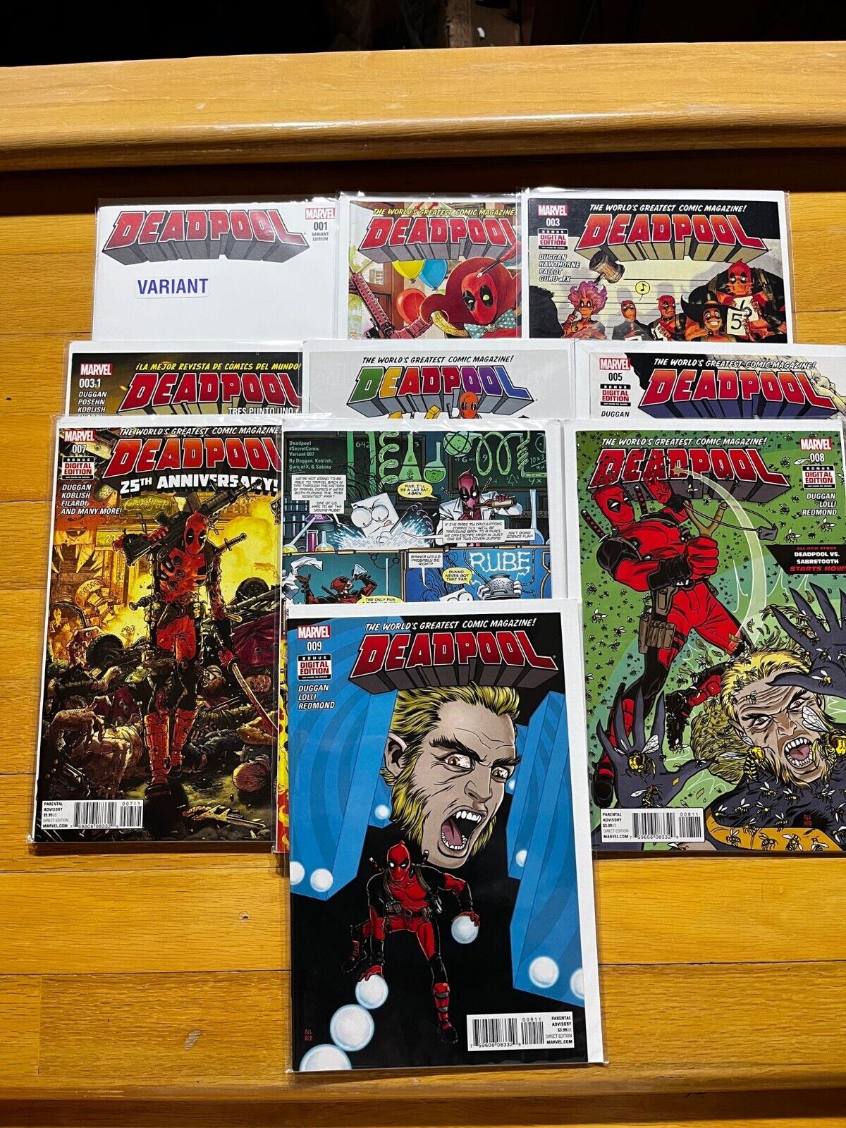 Deadpool Vol 6 Lot Issues #1-5 Two variant covers #7 and #8-9