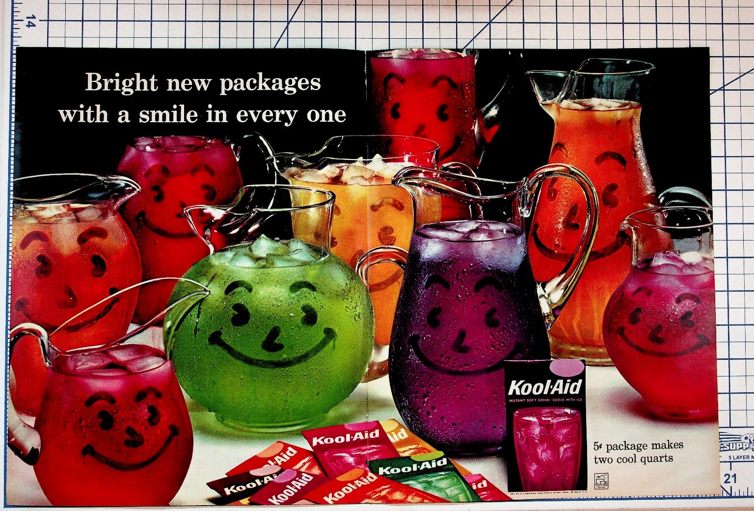 Vintage 1960s Kool-Aid Print Ad 