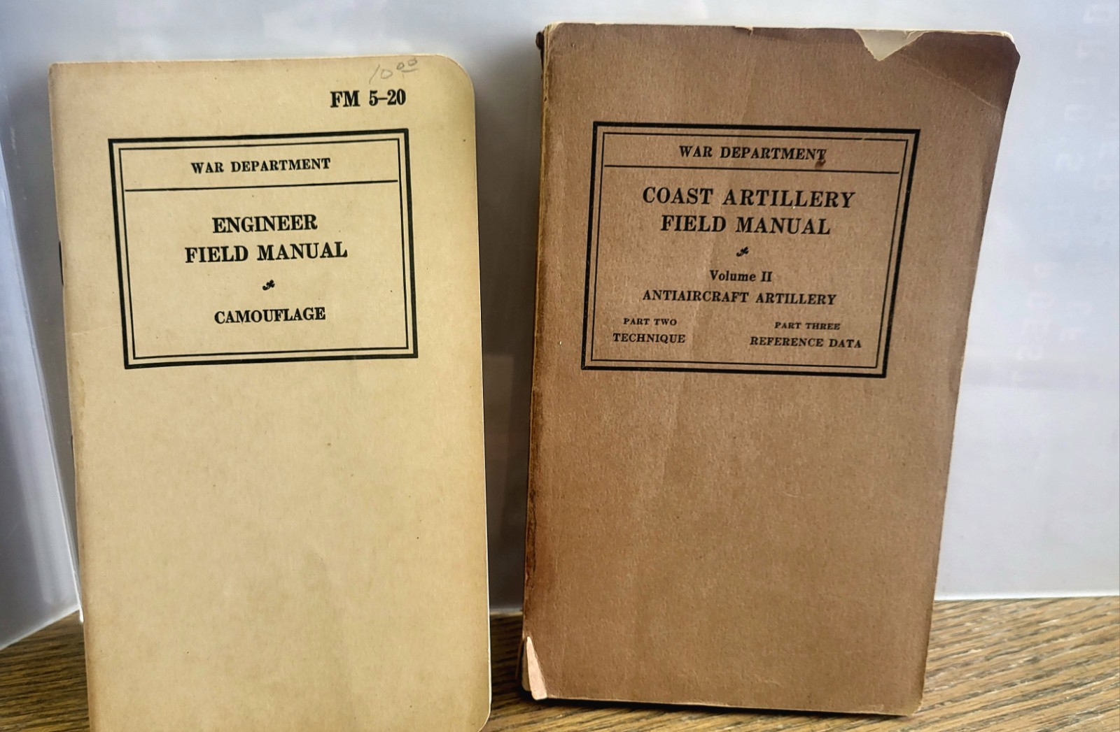 1933 Military Coast Handbook and 1940 Engineer Field Handbook Camouflage 1933 Military Coast Handbook and 1940 Engineer Field Handbook Camouflage