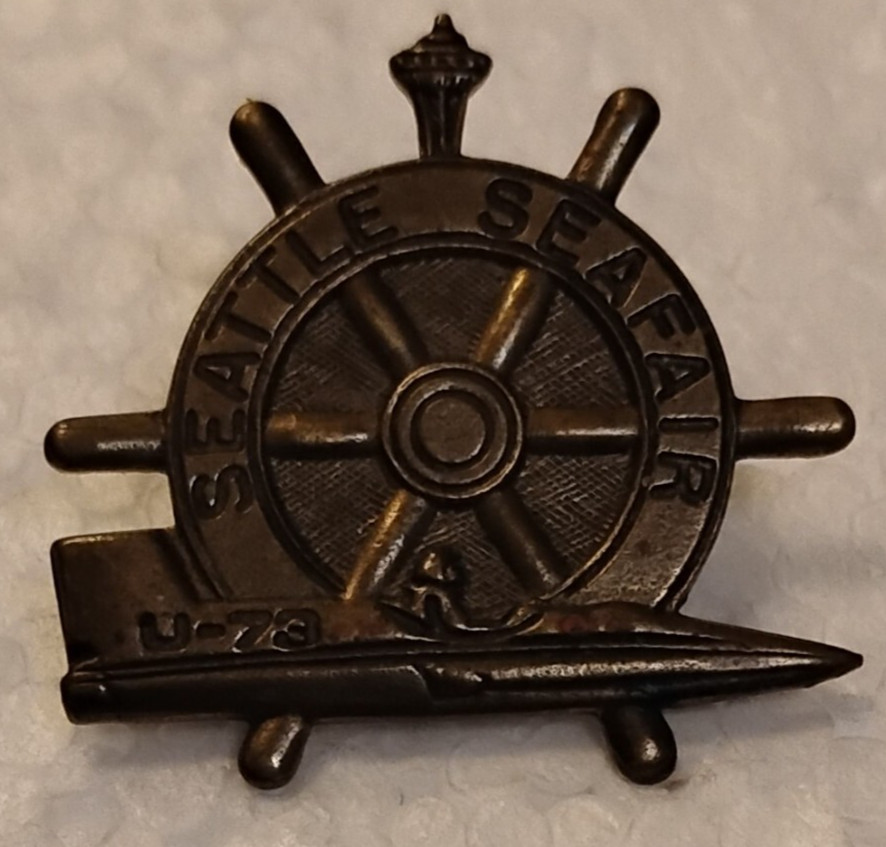 Vintage E.J. Towle CO Seatle Seafair U-73 Hydroplane Pin