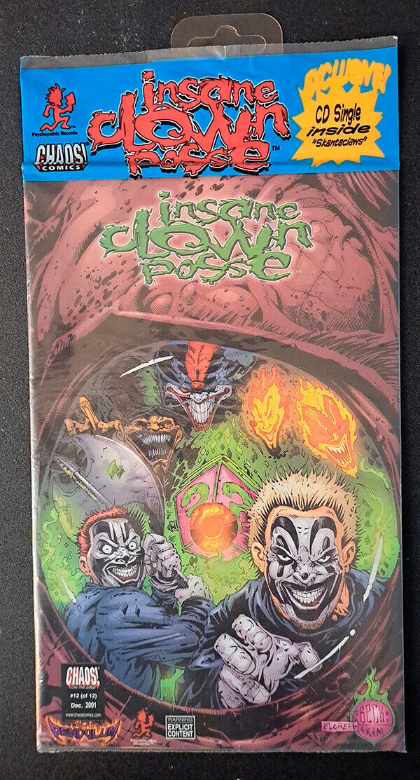 Insane Clown Posse ICP The Pendulum #12 Comic Book & CD Sealed Mint Cover 2