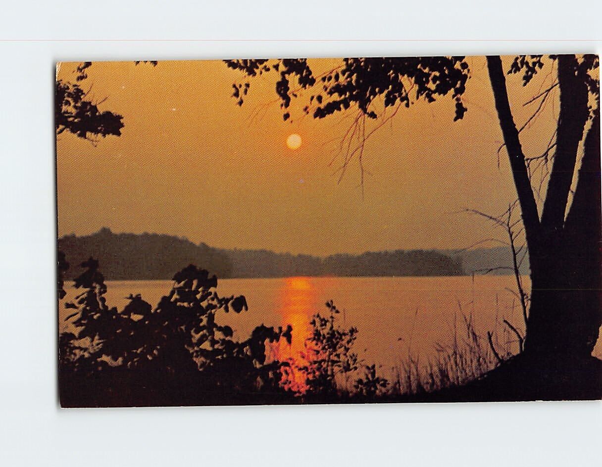 Postcard Sunrise Scene Northern Minnesota USA