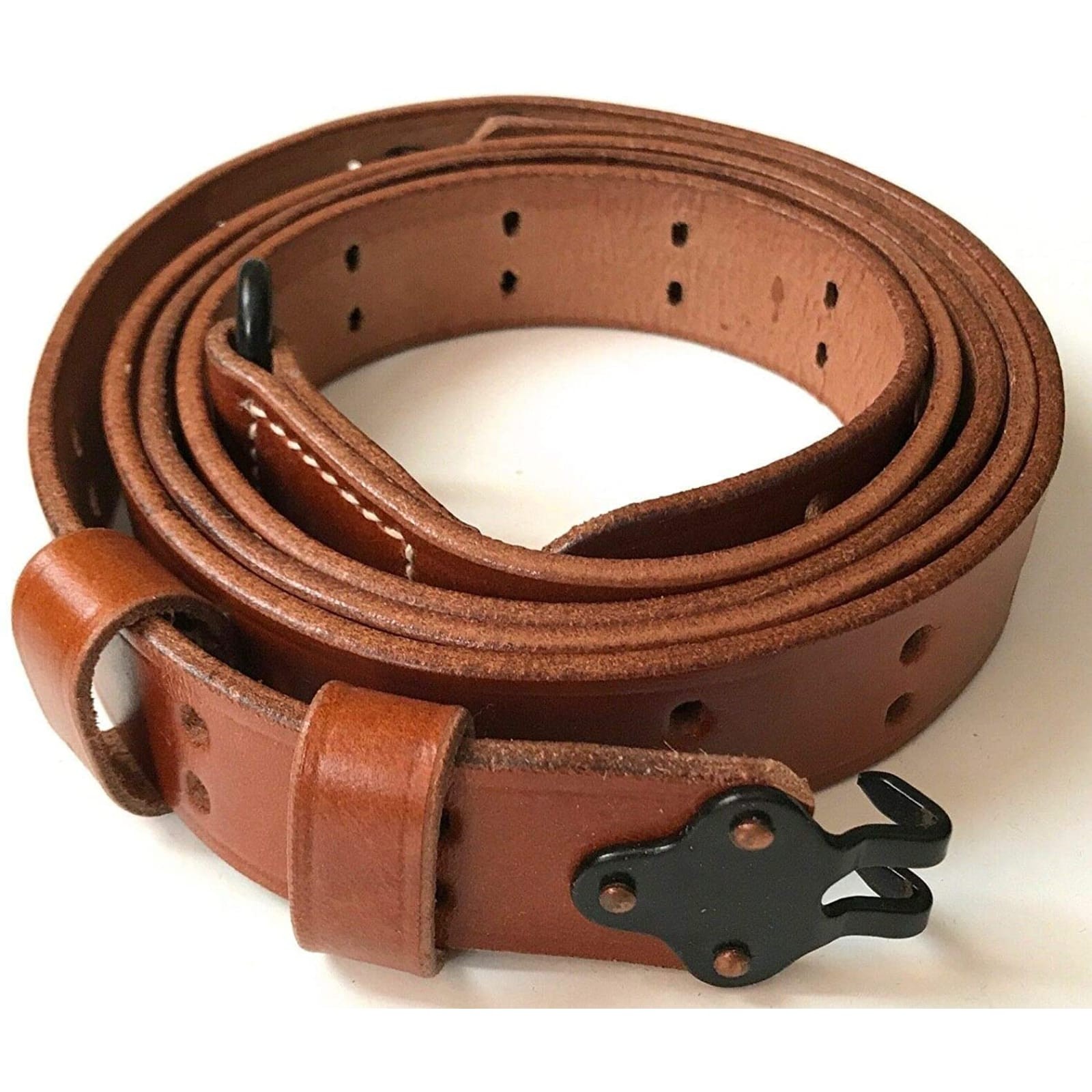 M1907 Leather Rifle Sling for M1 Garand 1903 Springfield WWII Reproduction Tan M1907 Leather Rifle Sling for M1 Garand 1903 Springfield WWII Reproduction Tan
