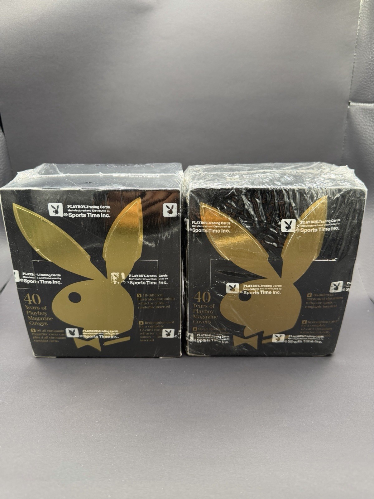 Playboy Chromium Card Covers 1 - Factory Sealed Box - Trump Cover Card (2 Boxes)