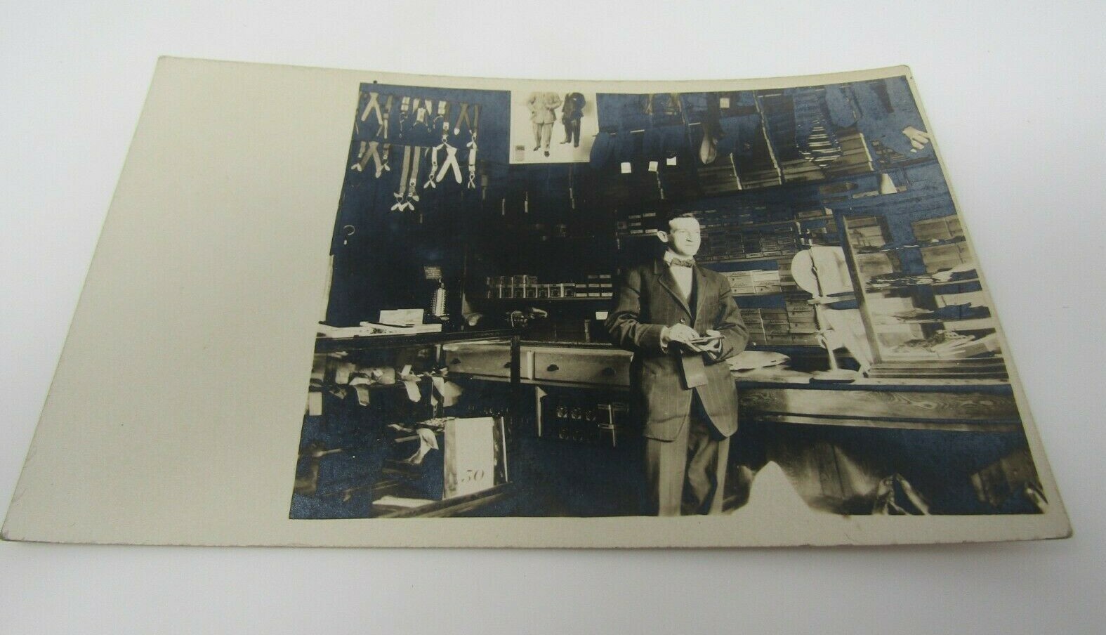 Haberdashery Store Clerk Occupational RPPC Real Photo Postcard c1910s