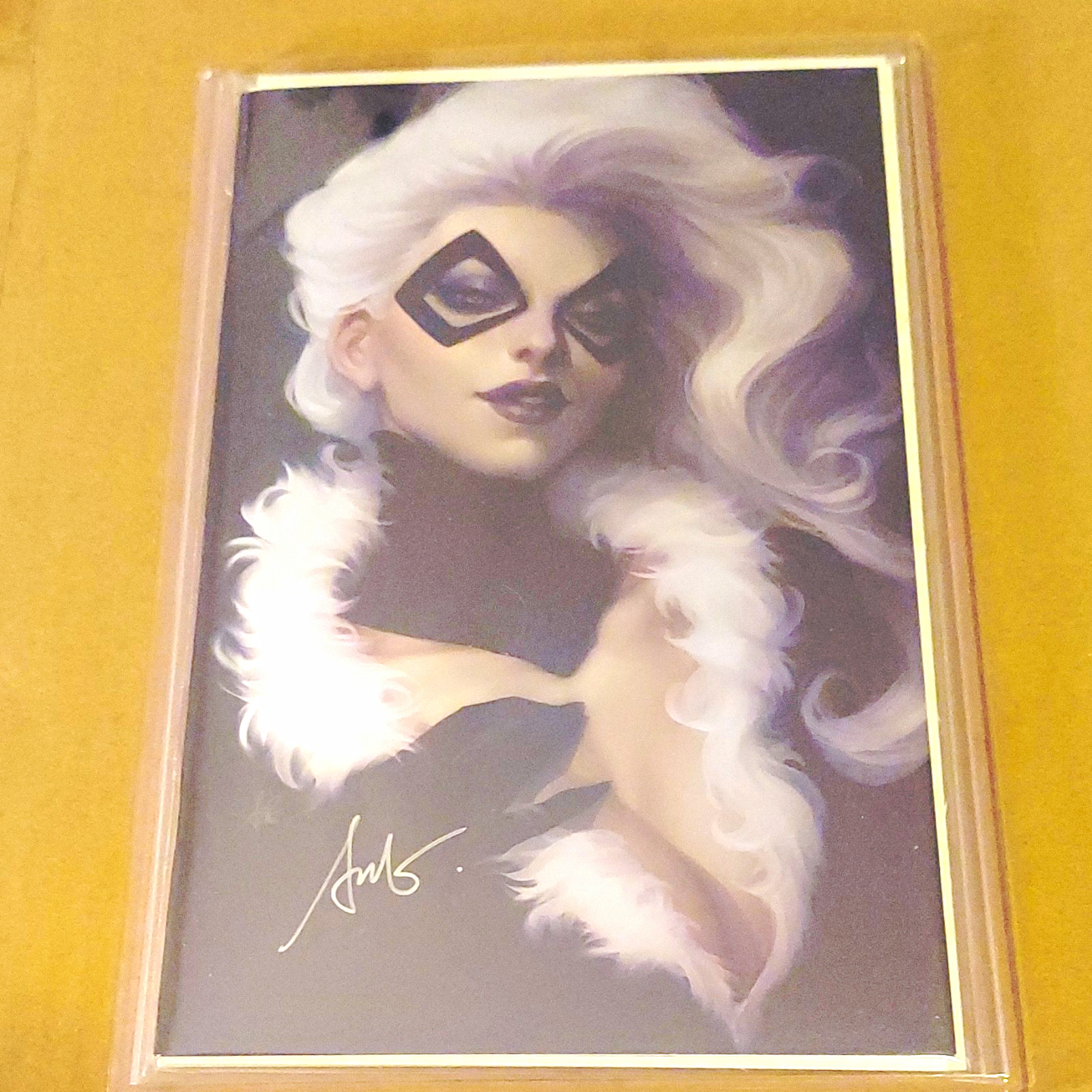 Black Cat #1 1:200 Ratio Virgin Cover Signed By Stanley \ Black Cat #1 1:200 Ratio Virgin Cover Signed By Stanley \