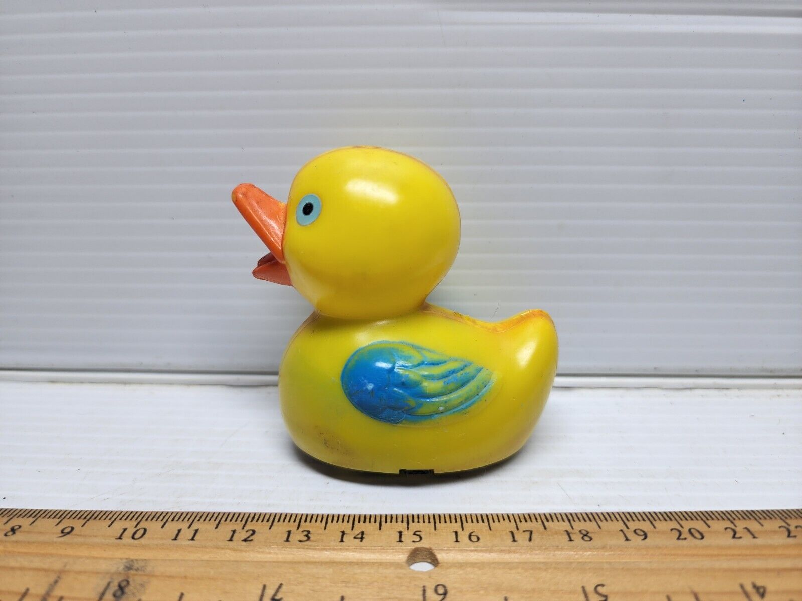 Vintage Hong Kong Easter Duck Plastic Friction Toy Works