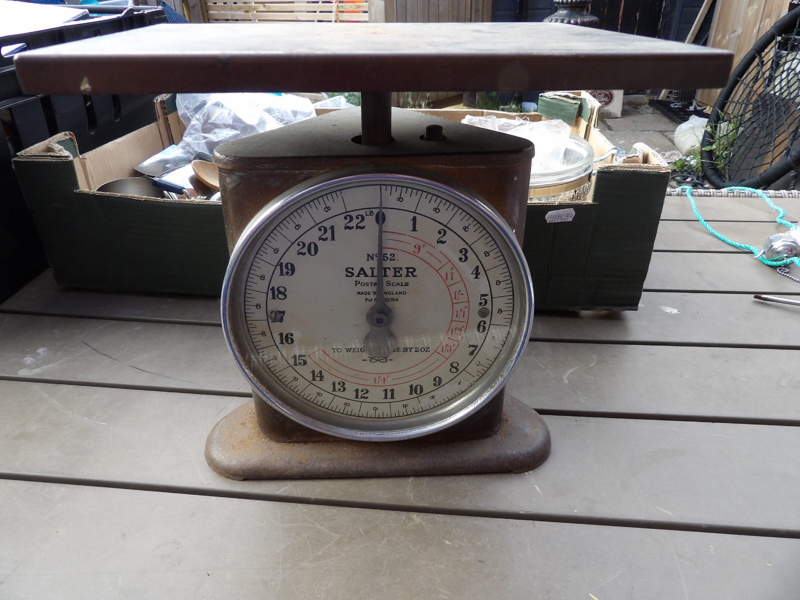 Vintage Salter No. 52 postal scales