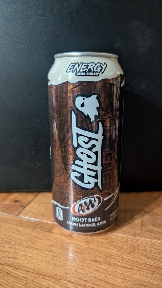 Limited edition A&W Root Beer Ghost Energy 16 fl oz ( EXP. 10/27)