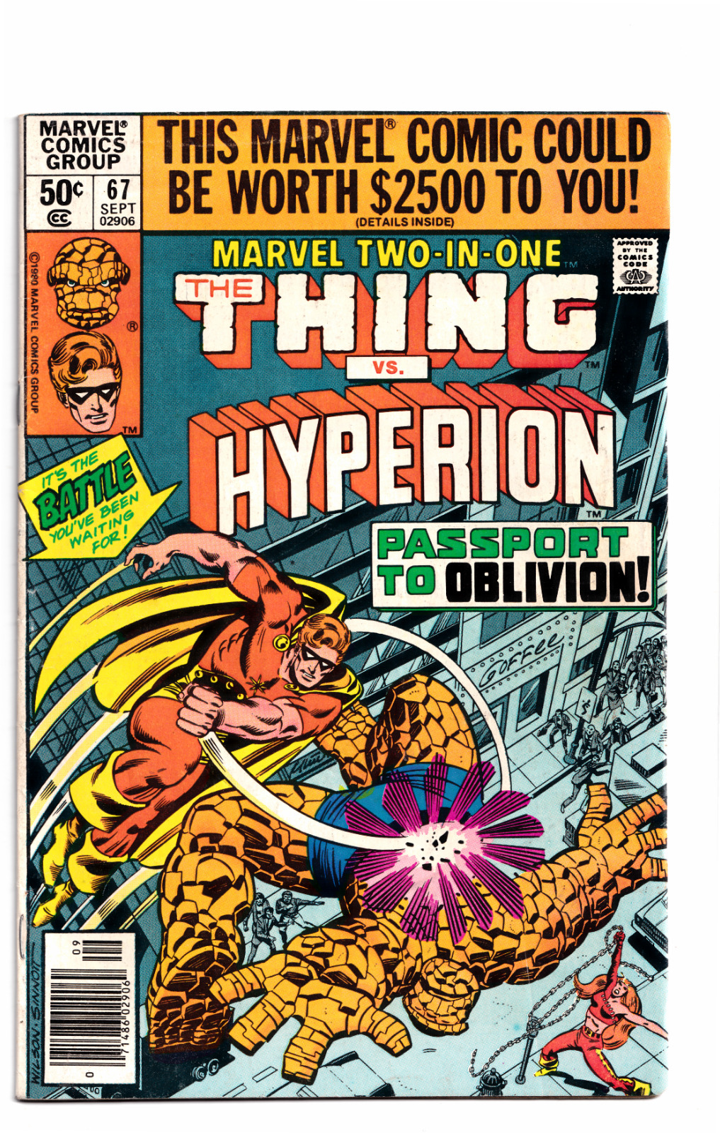 Marvel Two-In-One #67 1980 Marvel Comics Newsstand Edition