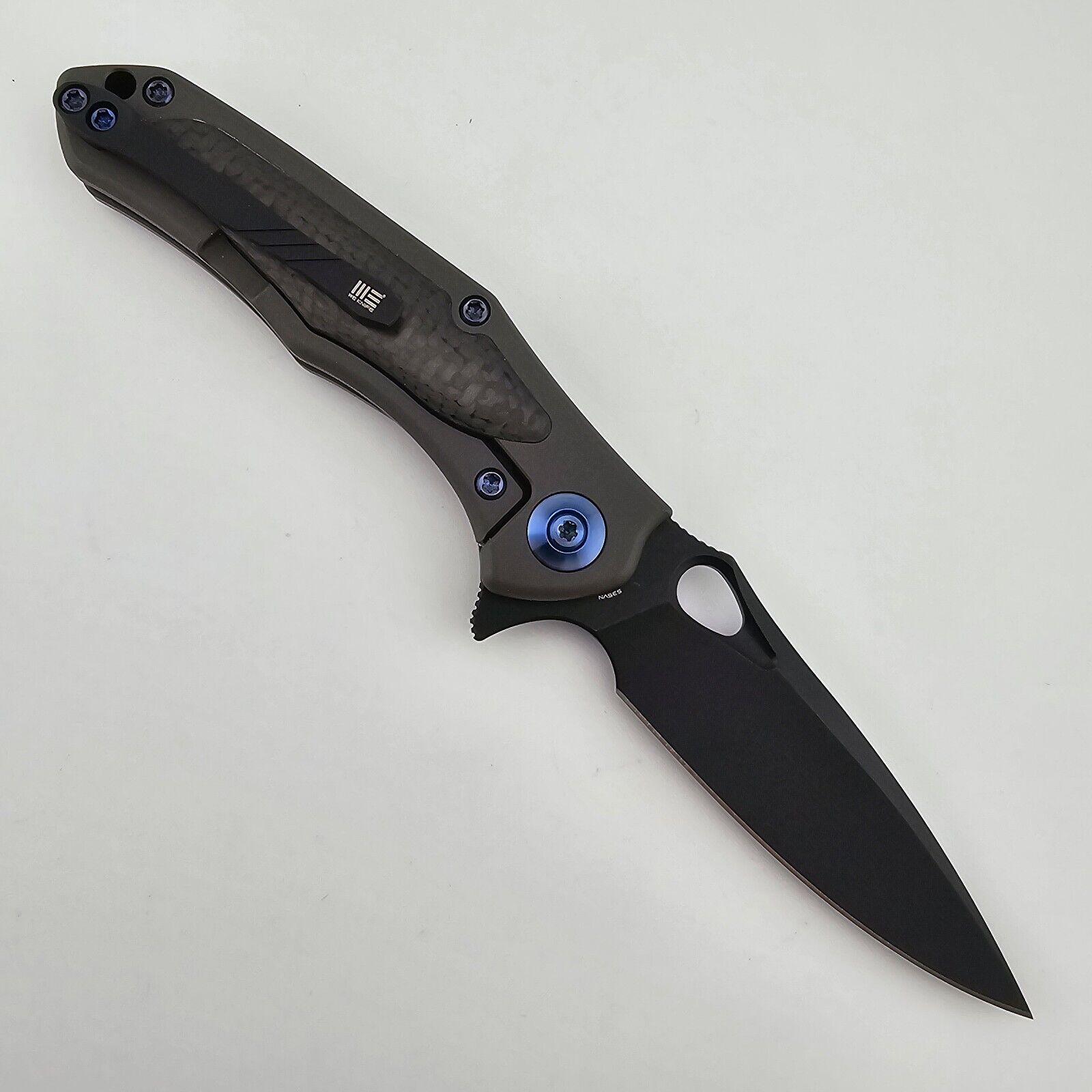 WE Knife Vapor Folding Knife Titanium & Carbon Fiber Handles S35VN Blade 804C