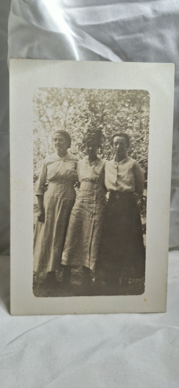 Velox Real Photo RPPC Three Women Group Portrait Postcard Divided Back Unposted Velox Real Photo RPPC Three Women Group Portrait Postcard Divided Back Unposted