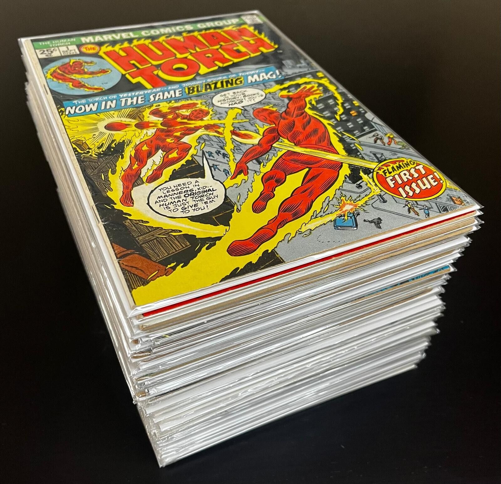 Marvel Comic Book MEGA Lot of (50) BRONZE AGE Human Torch Blade Runner #1 + KEYS