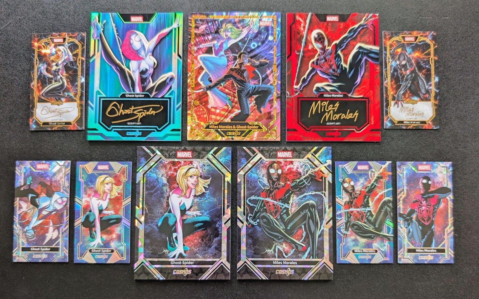 Cosmos Marvel Miles Morales Ghost Spider Script Art Lot 🕸️🕷️🔥🕸️🕷️🔥