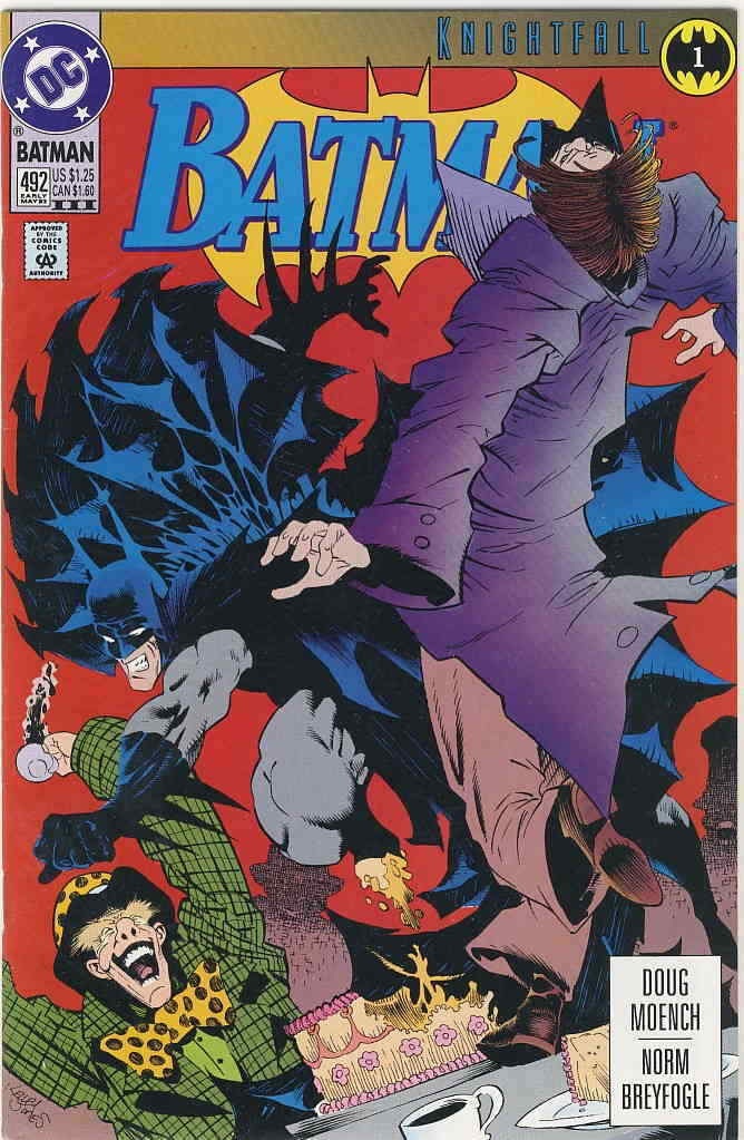 Batman #492 (3rd) FN; DC | Knightfall 1 Kelley Jones - we combine shipping