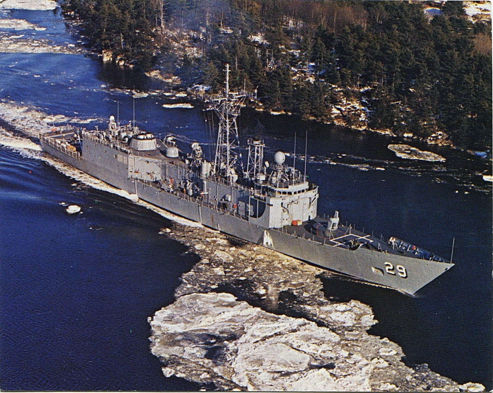 USS Stephen W. Groves FFG-29 US Navy ships postcard USS Stephen W. Groves FFG-29 US Navy ships postcard