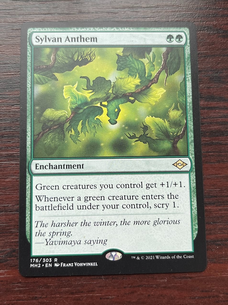 1x SYLVAN ANTHEM - Modern Horizons - MTG - Magic the Gathering