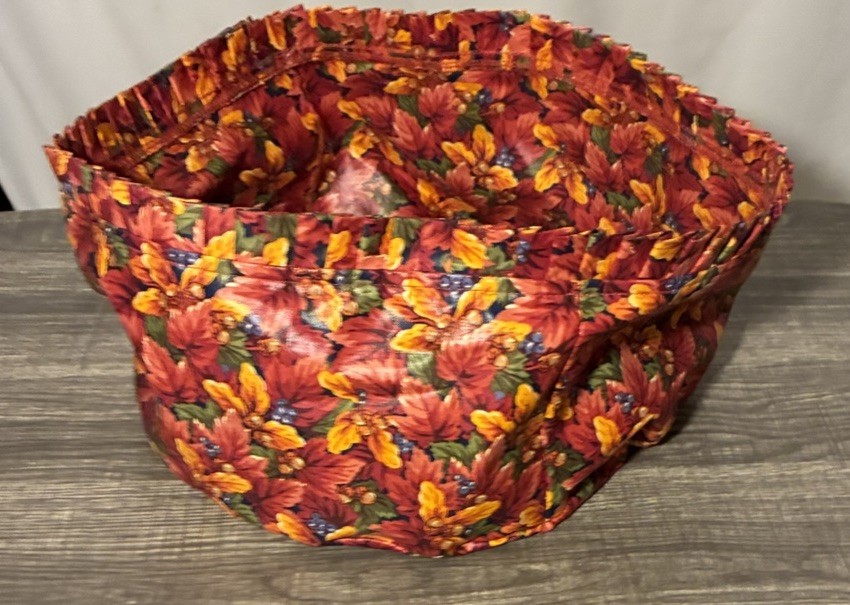 Longaberger Fall Liner 10” Diameter Bowl Liner 6” Tall NWOT Longaberger Fall Liner 10” Diameter Bowl Liner 6” Tall NWOT