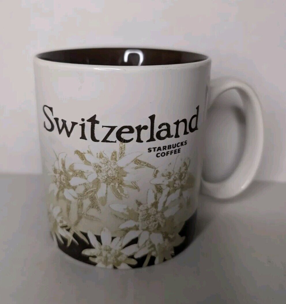 Rare Starbucks Global Collector Series SWITZERLAND 16 oz Coffee Mug Cup Travel