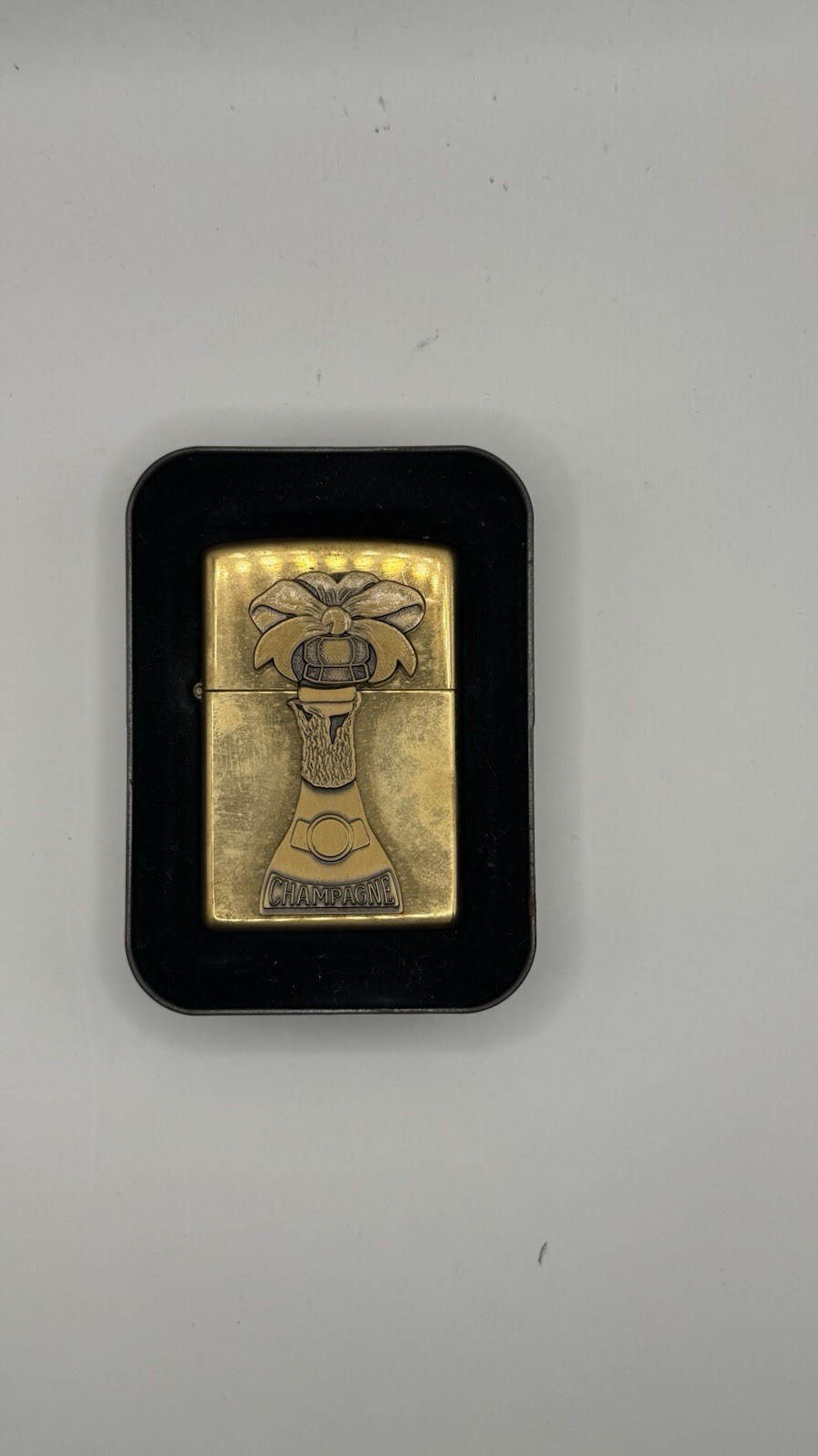 Champagne Bottle Surprise Zippo lighter Vintage 1998 New In Box Champagne Bottle Surprise Zippo lighter Vintage 1998 New In Box