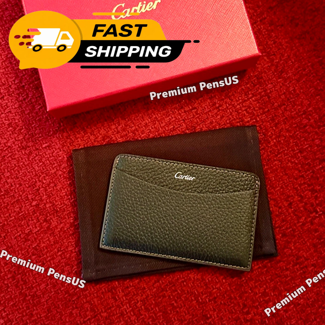 Cartier Black Leather Cardholder Wallet NEW Promotional AD Gift Rare