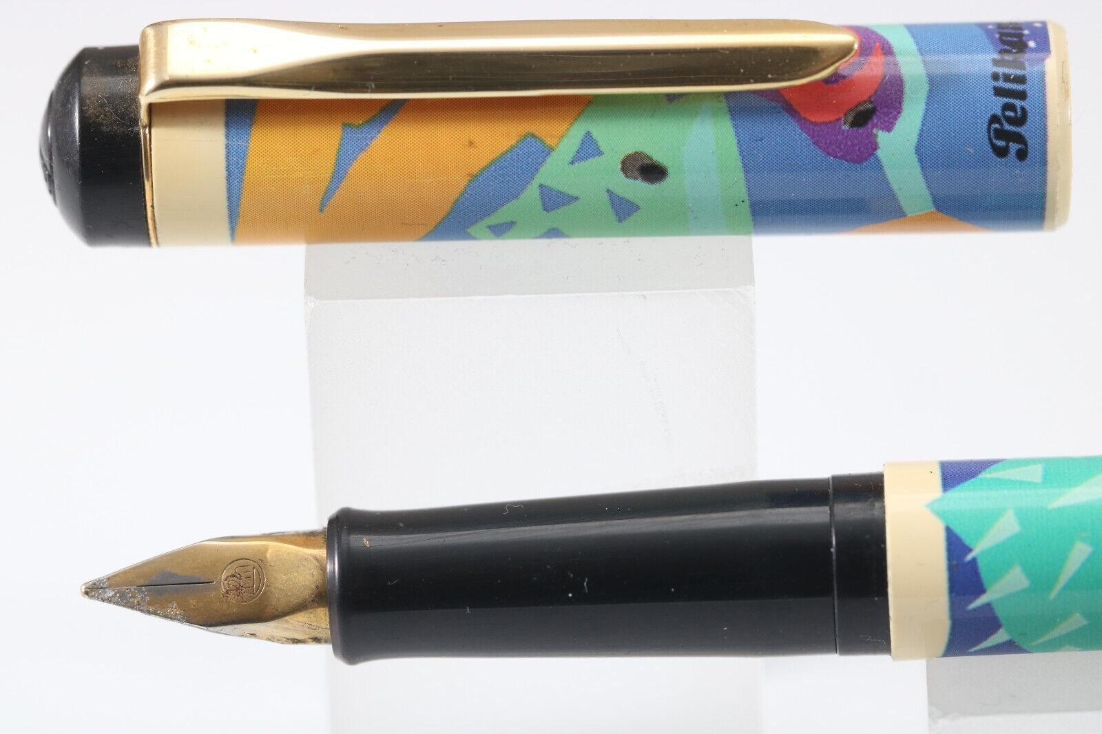 Vintage (c1990-94) Pelikan Culture P20 Marine Animals Fine Fountain Pen, GT