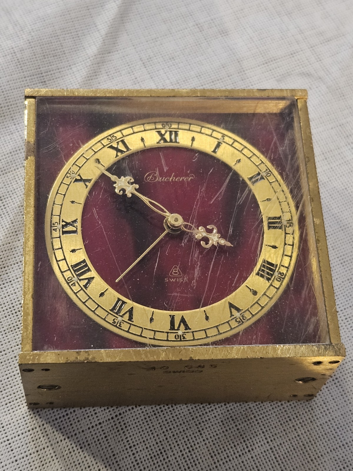 Vintage Bucherer Swiss Carriage Clock 10 685