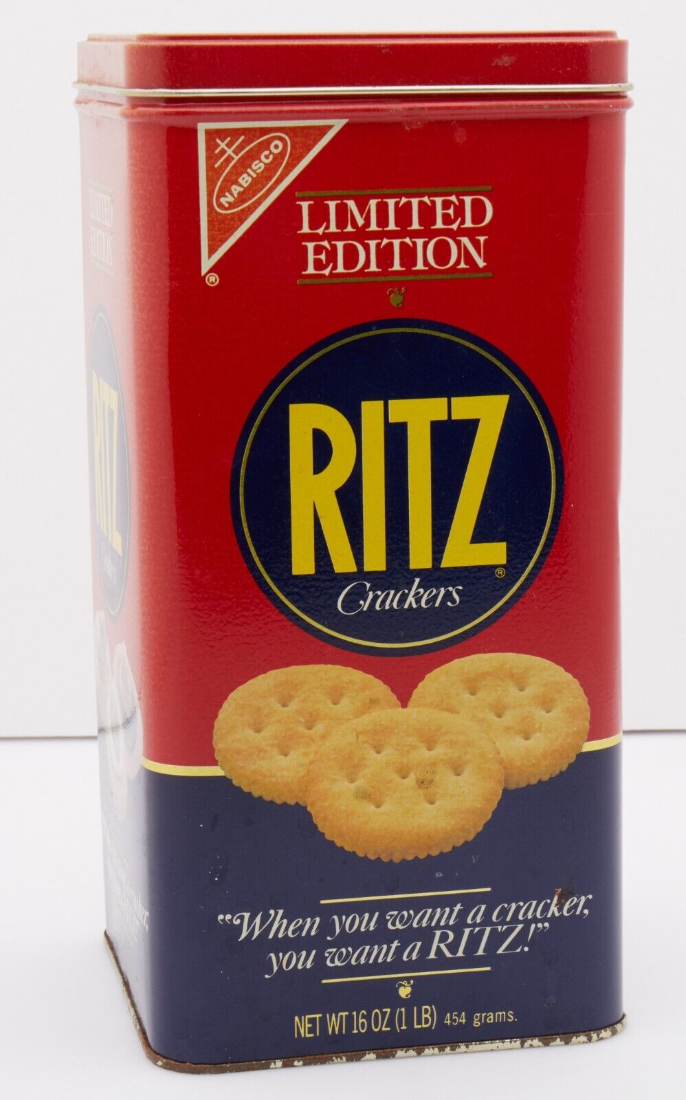Vintage 1987 Nabisco Ritz Crackers Limited Edition Tin Canister 9