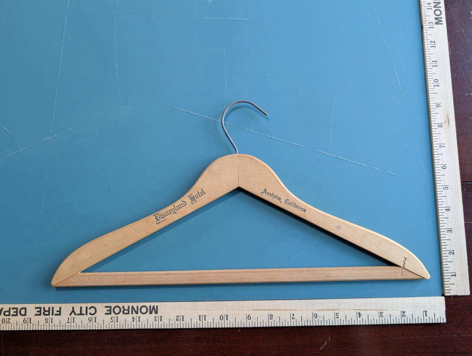 Vintage Disneyland Hotel Wooden Hanger Mid Century Modern Vintage Disneyland Hotel Wooden Hanger Mid Century Modern