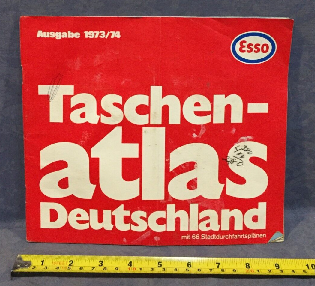 Esso Taschen-Atlas Deutschland Ausgabe 1973/74