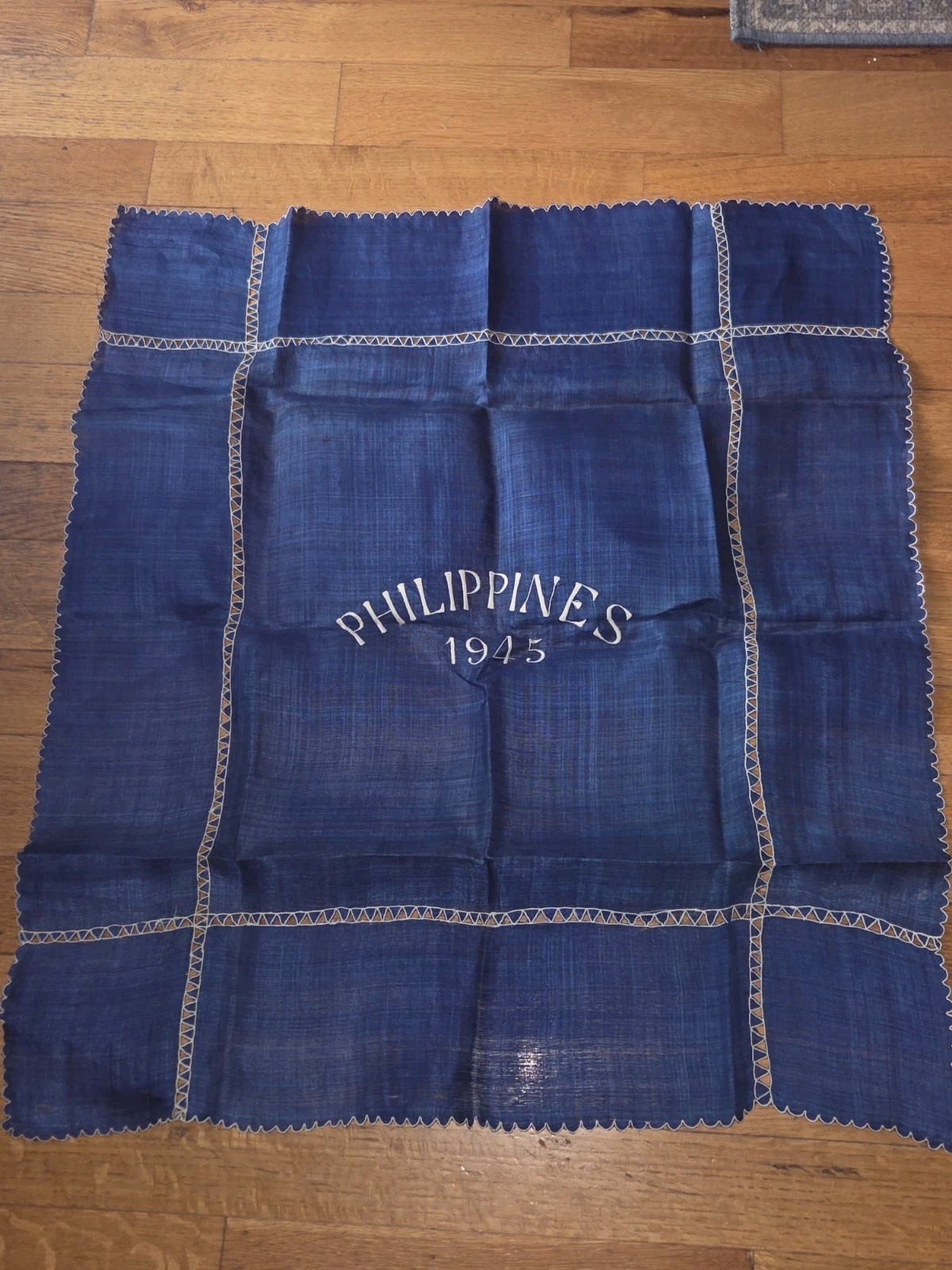 Vintage WW11 Souvenir Textile Philippines 1945 Vintage WW11 Souvenir Textile Philippines 1945